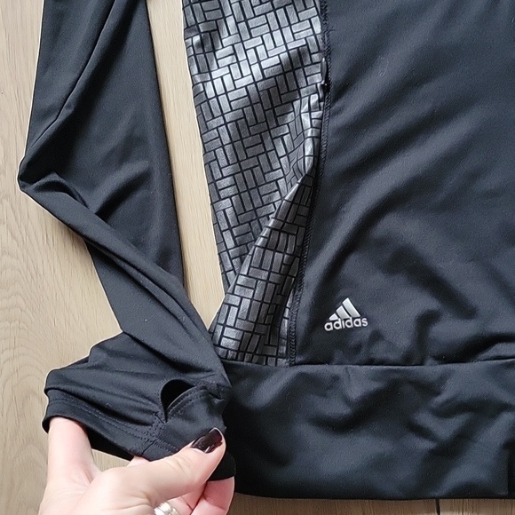 Adidas Women's Black and Grey Jacket XS - Picture 3 of 10